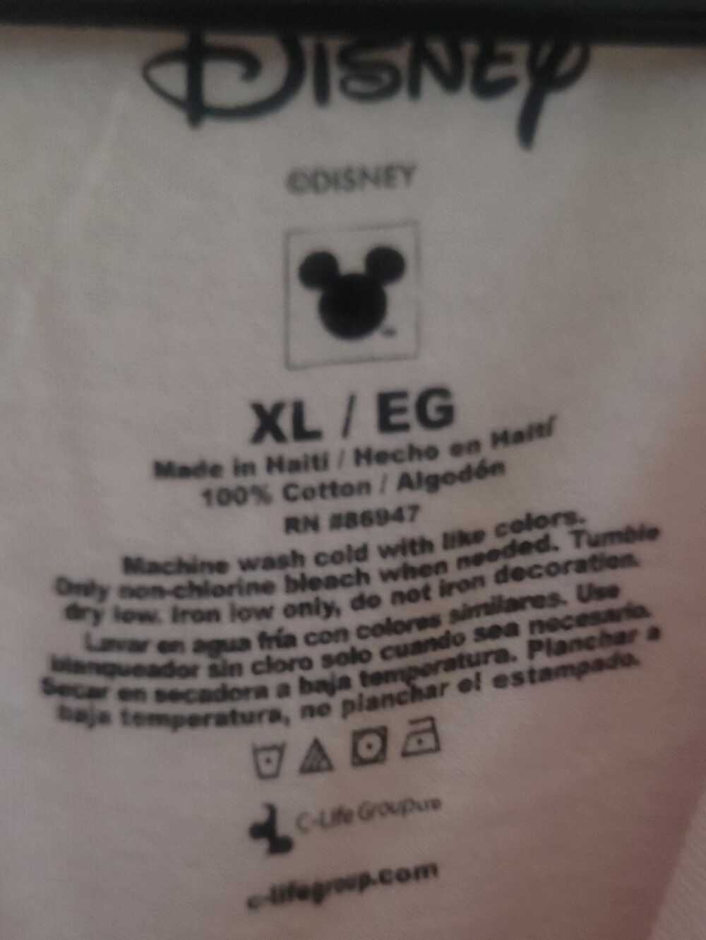 Disney Light Pink Short Sleeve Tee with Black Mickey & Friends Sketch - Picture 2 of 3